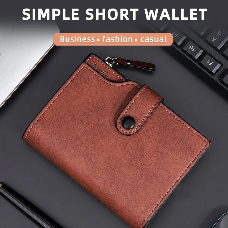 Men'S Wallet Slim Wallet Leather Wallet Credit Card Holder