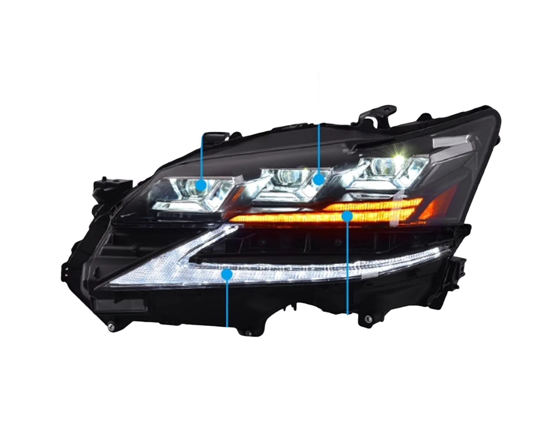 

Front Headlight Headlamp for Lexus GS 16-19 Daytime running light High low beam Turn signal