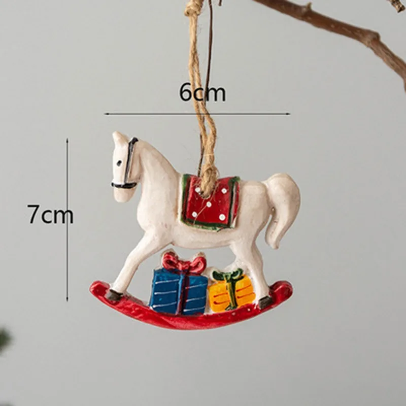 6 Stuks Mini Peperkoek Man Kerstversiering Voor Thuis Ornamenten Sneeuwman Kerstboom Hanger Decoratie Nieuwjaar Decor