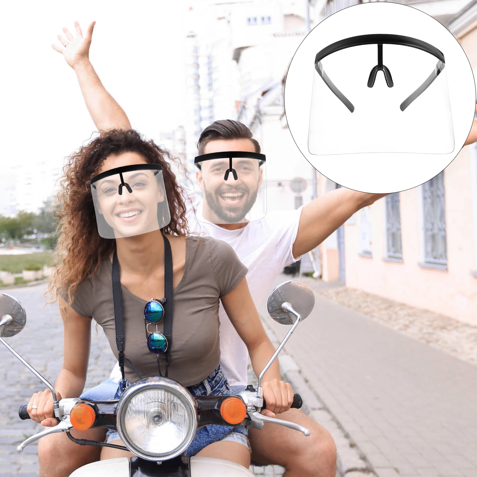 

1 PC Full Face Sunglasses Goggles Cover UV Windproof Waterproof Outdoor Visor Nonslip Anti Glare Practical Anti