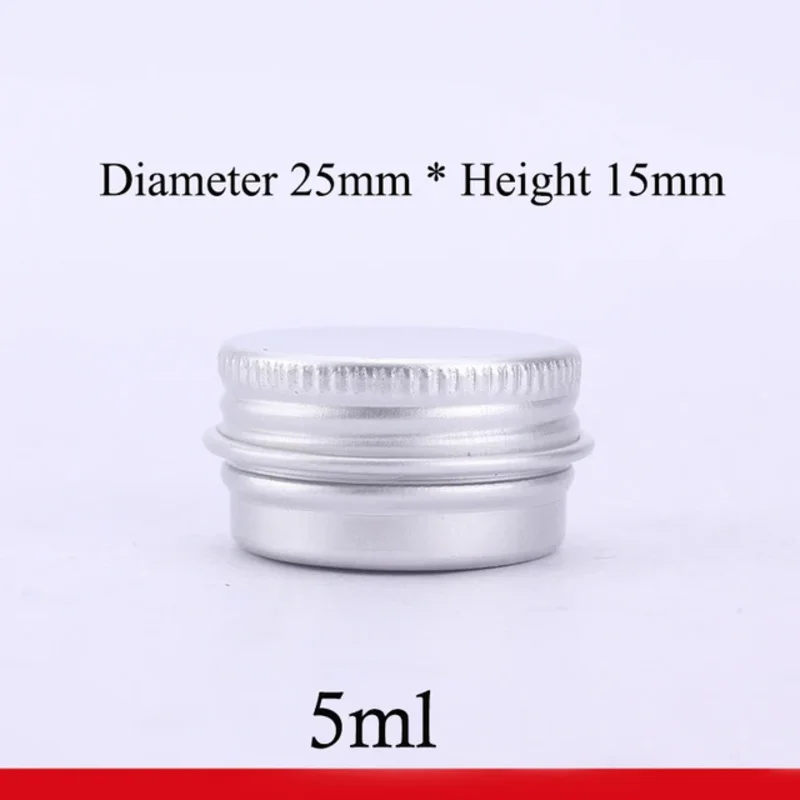 20/50/100PCs 5-250ml aluminum jars lip balm cans 60ml tea storage pots makeup travel container refillable bottles tins mc1350