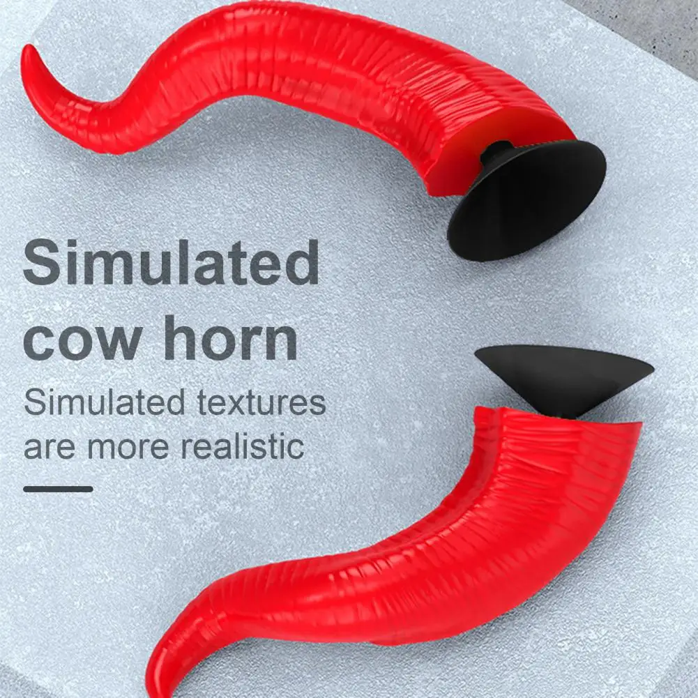 Roller Helm Horn Motorrad Helm Teufel Horn Dekoration Saugnapf Zubehör für Roller Fahrrad für Skateboard