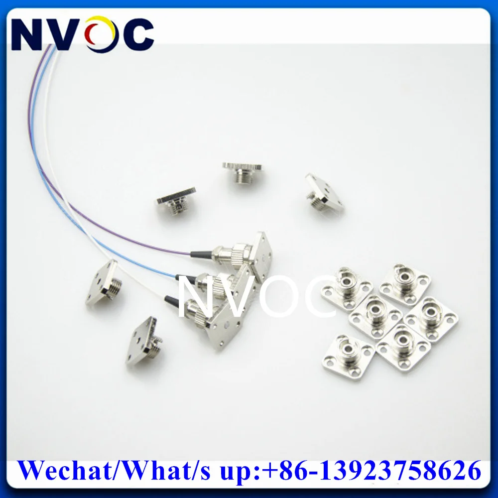 10Pcs FCPC Socket for FC Fiber Optic Connector,Fiber Optical FCUPC Seat Base,FC Coupler Jack,FC Bracket Base