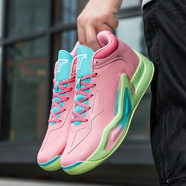Fashion Pink Cool Sneakers For Men Brands 2023 Luxury Basketball Shoes Men Athletic Shoe Designer Gym Sneakers Womens Trainers