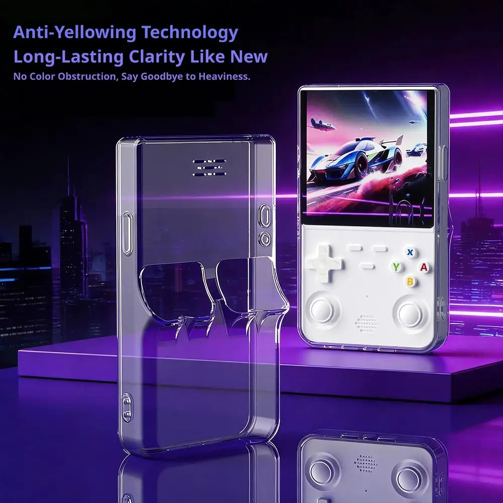 TPU Protective Case Transparent with Lanyard Game Console Co