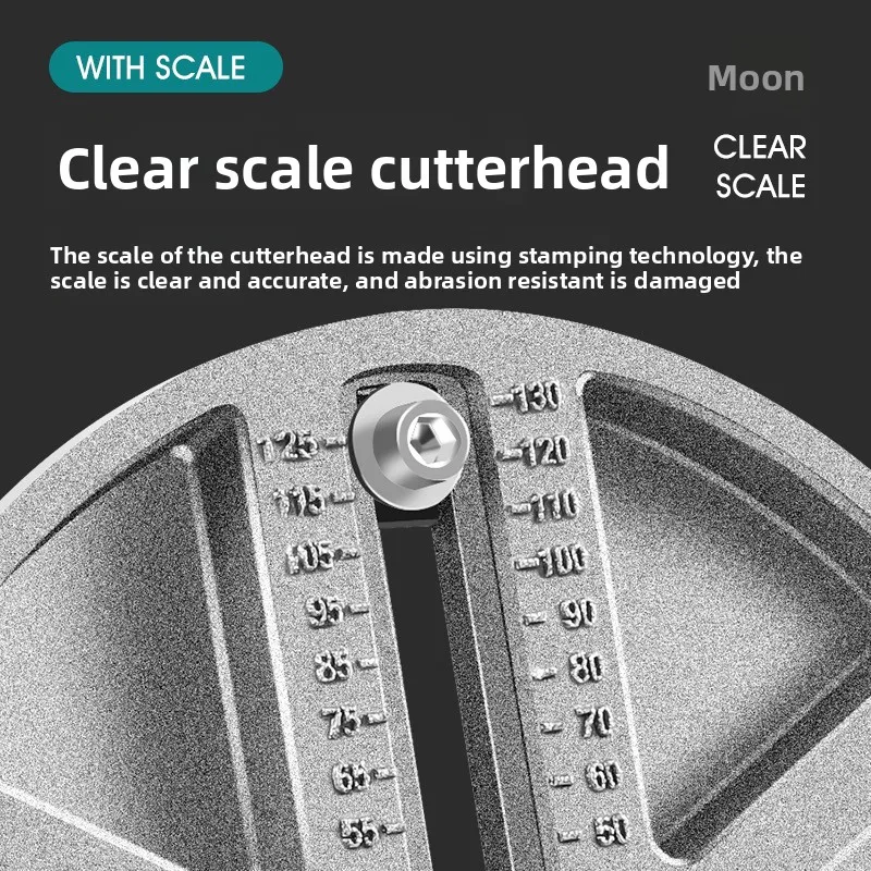 Wiertło uniwersalne regulowane do drewna, płyt gipsowo-kartonowych, plastiku i aluminium, 45-130 mm, do wiertarki elektrycznej.