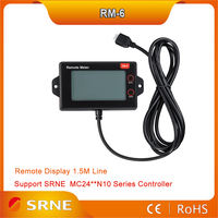 SRNE RM-6 Remote Meter LCD Display for SRNE MC Series MPPT Solar Controller Real-Time Monitoring Of Data and Operating Status