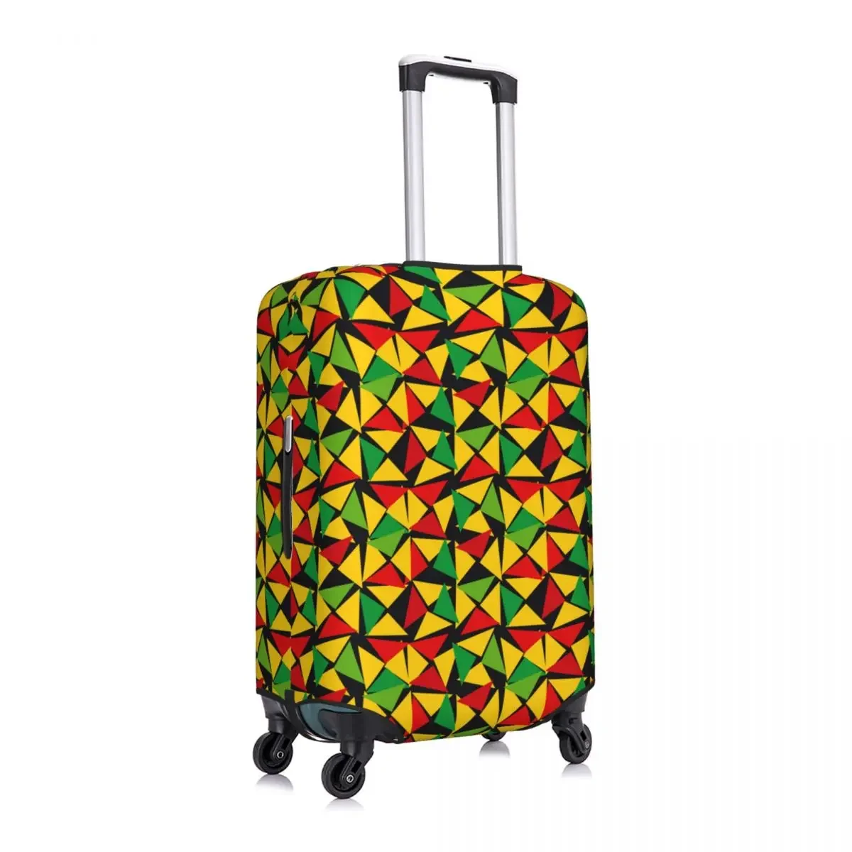 Custom Fashion Classic Jamaica Reggae Music Luggage Cover Protector Washable Rasta Stripe Travel Suitcase Covers