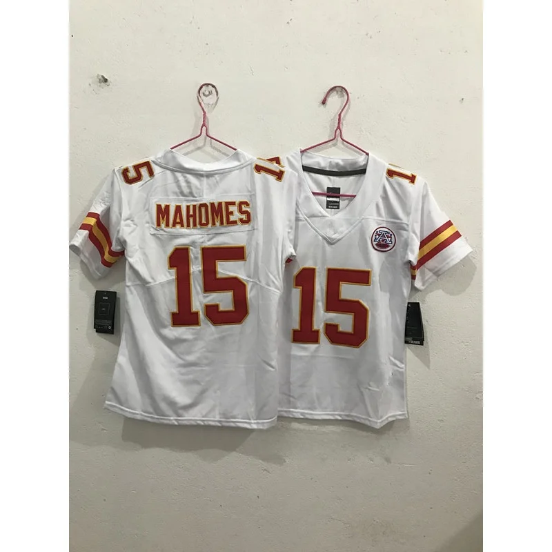 جديد 2025 كرة القدم الأمريكية جيرسي رؤساء فريق الاطفال الملابس الرجالية البوليستر القطن مزيج الربيع الموسم الملابس الرياضية جودة التصدير