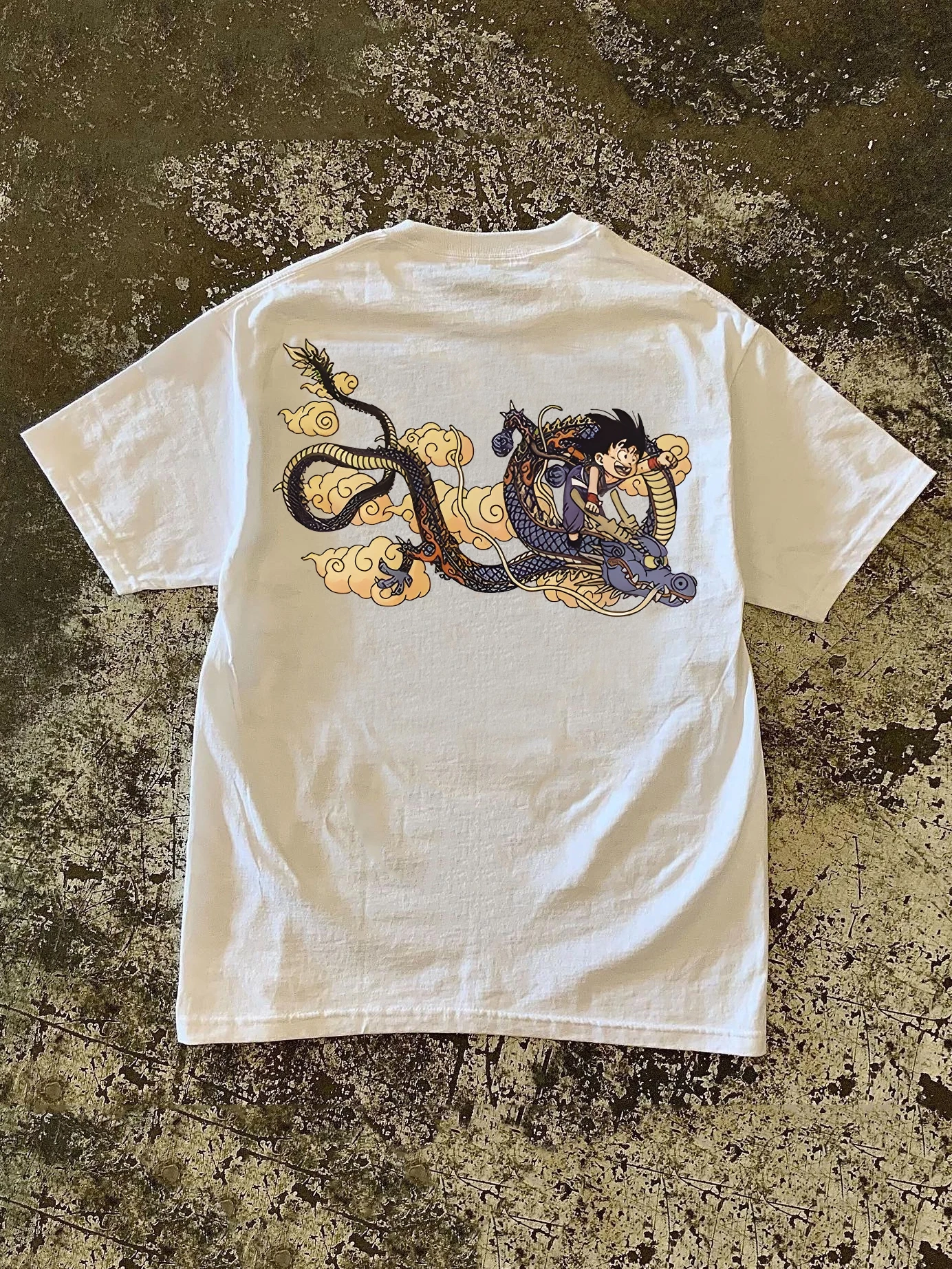 classic-anime-couples-short-sleeve-t-shirts-heavyweight-260g-pure-cotton-men's-half-sleeve-versatile-casual-wear