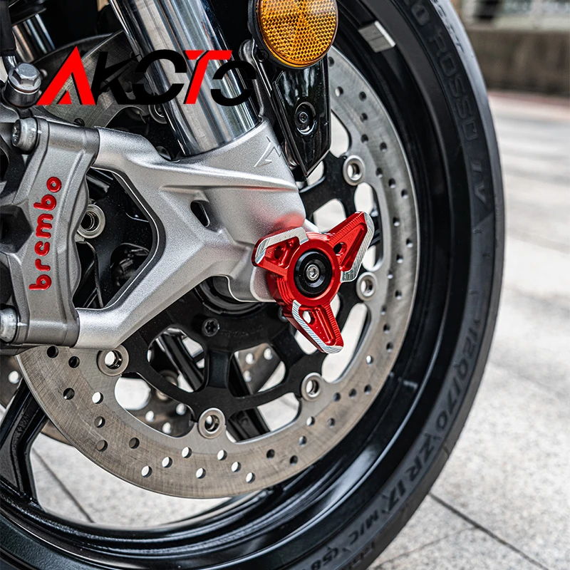 กันล้มล้อหน้า สำหรับ QJMOTOR Super SRK SRK921 921 RR 921RR Super921  ตัวกันล้มแกนล้อหลัง ป้องกันการล้ม