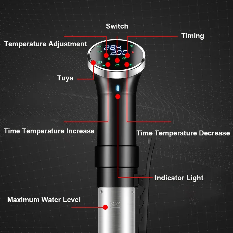 1100W WIFI wysokiej jakości Sous Vide dokładne ustawienie temperatury i stoper cyfrowy wolnowar dla domu i restauracji wodoodporne