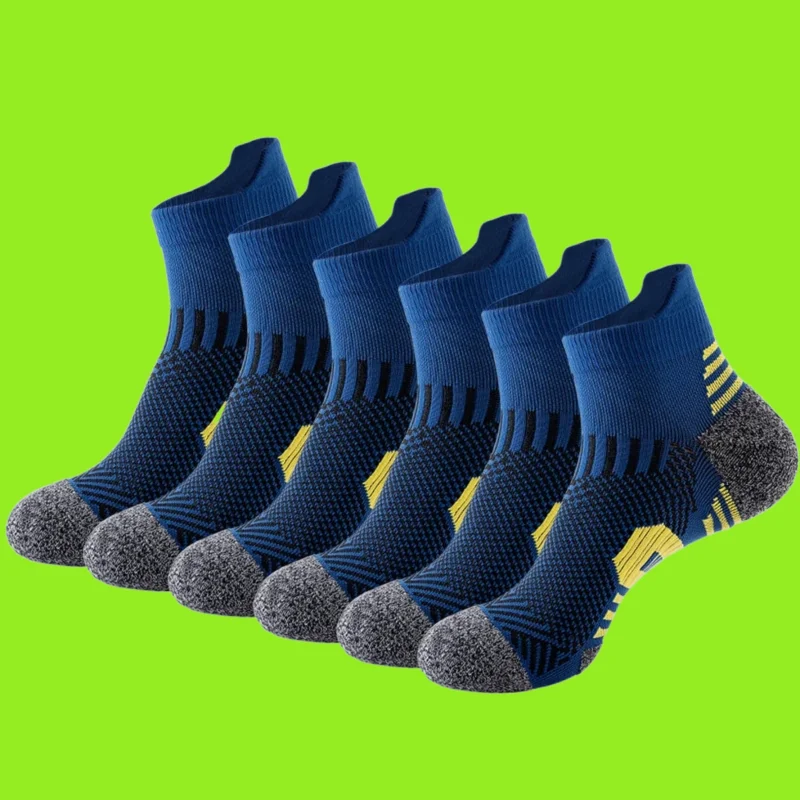 5 Pairs Basketball Socks Low-cut Cycling Socks New Men's Outdoor Hiking Socks for men Sweat-Absorbent and Deodorant Sports Socks