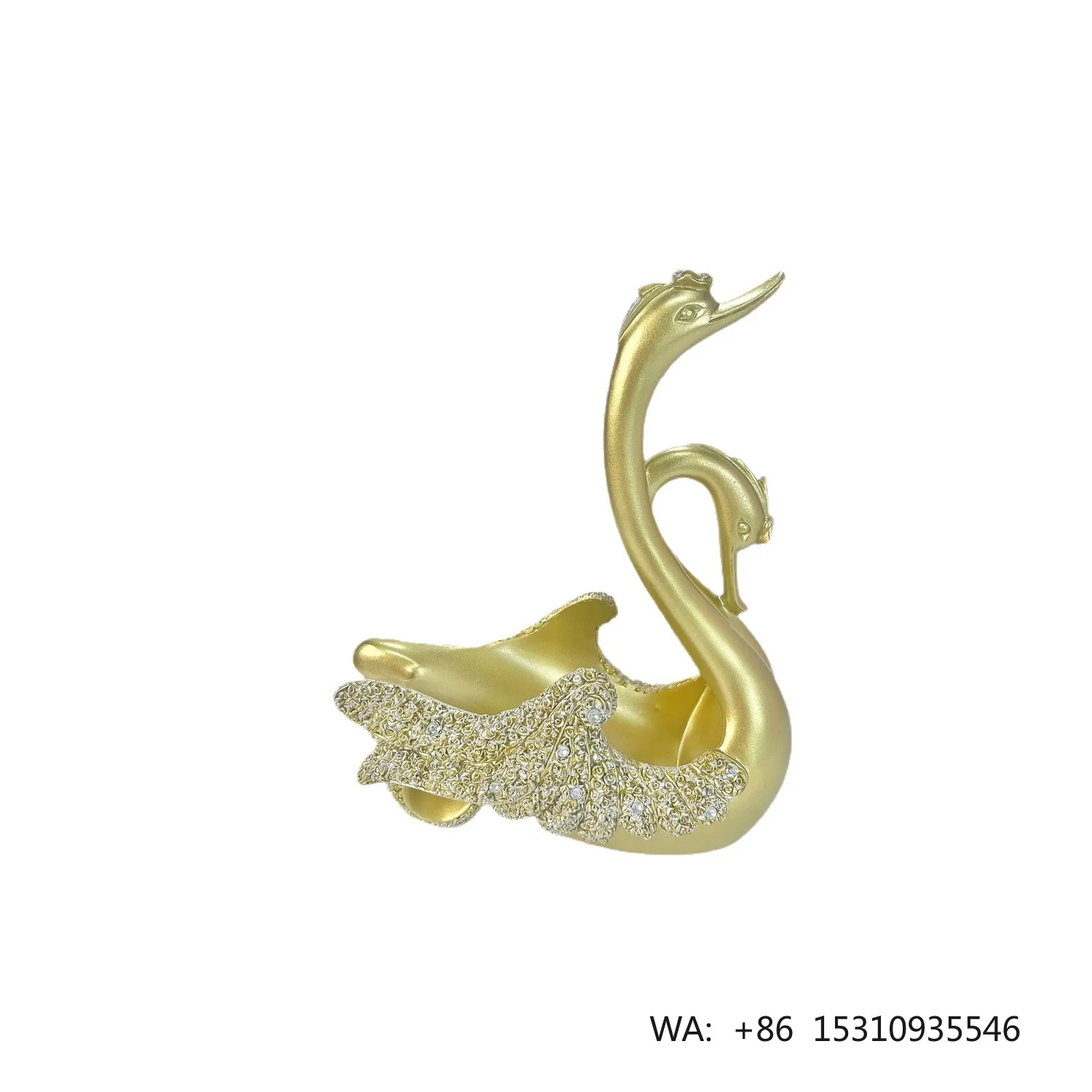 Swan Resin Figurine Art Deco Antique  Design Home Decoration Johnson lee TV Cabinet Wedding Living Room Bedroom Wine
