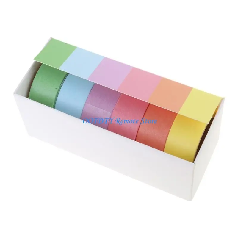 

DXAB Highlighter Tape Marking Sticker Sticky Note Colored Tape Removable Sticky Tabs Reading Highlighter Strips Flags Sticker