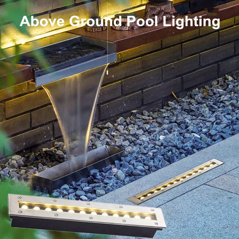 Ground Level Recessed Wall Washer Light Above Ground Pool Lights Underwater Garden Underground Lighting 3w 6w 9w 12w 18w 12v 24v