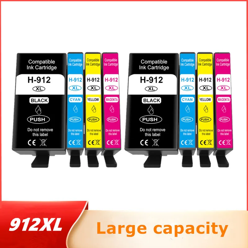 Compatible For HP 912 912XL Ink Cartridge HP912 OfficeJet 8010 8012 8013 8014 8015 8017 8018 8020 8022 8023 8024 8025 Printer