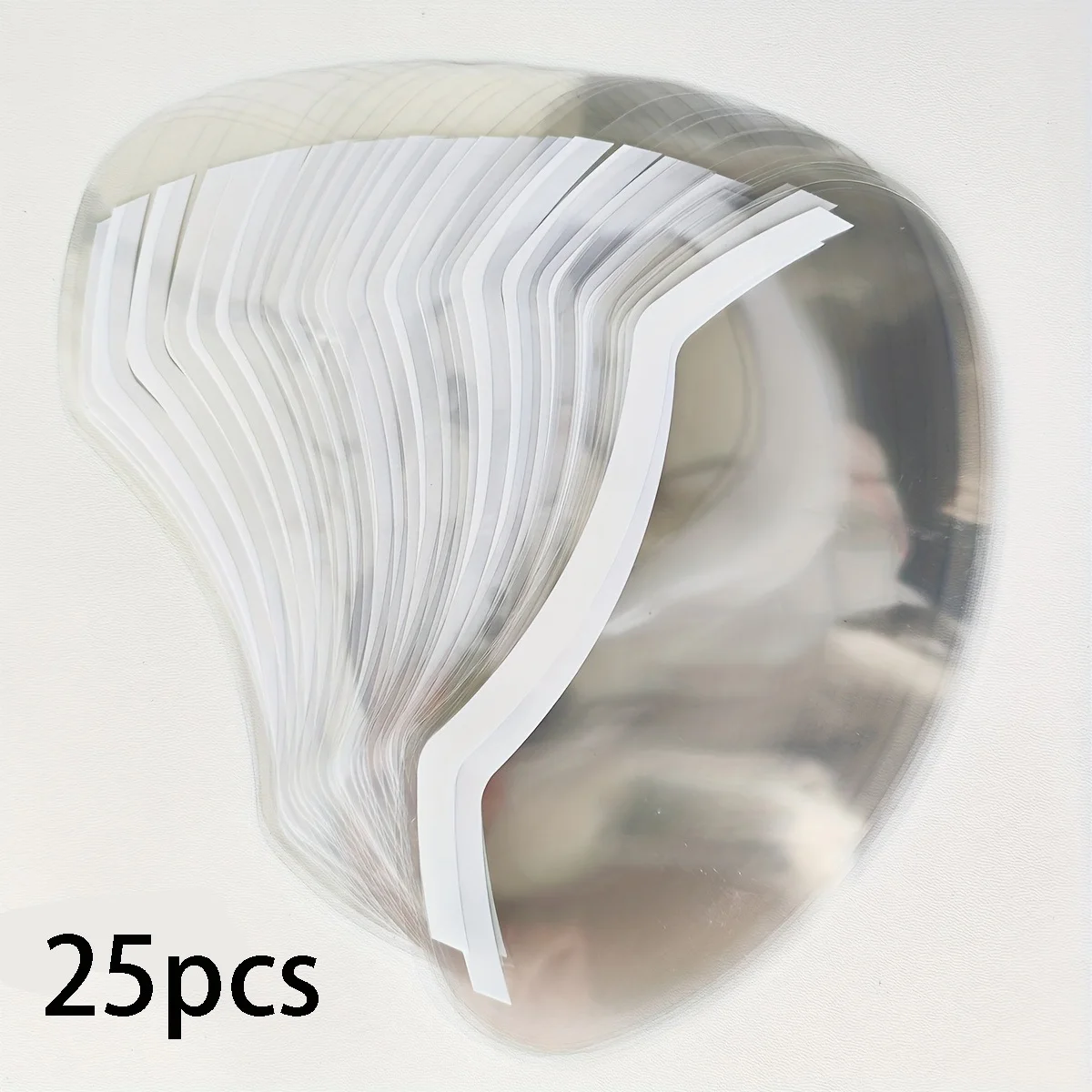 25Pcs Disposable Clear Shower Face Shield Hair Cutting Protective Cap Isolation Cover Prevent Water Hair Splash Face Salon Hair