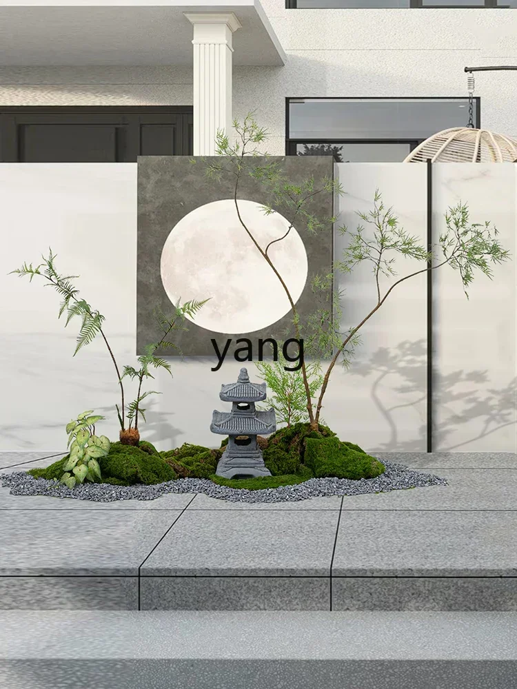 LMMadvanced bionic green plant feather maple indoor zen simulation green plant landscaping
