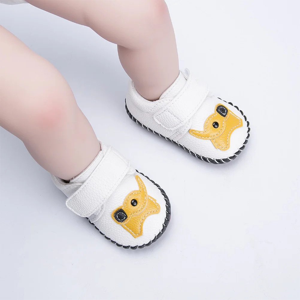 1 ペアベビーシューズ PU プレウォーカーソフトソール滑り止め通気性快適な幼児靴ギフトベビープレウォーカー