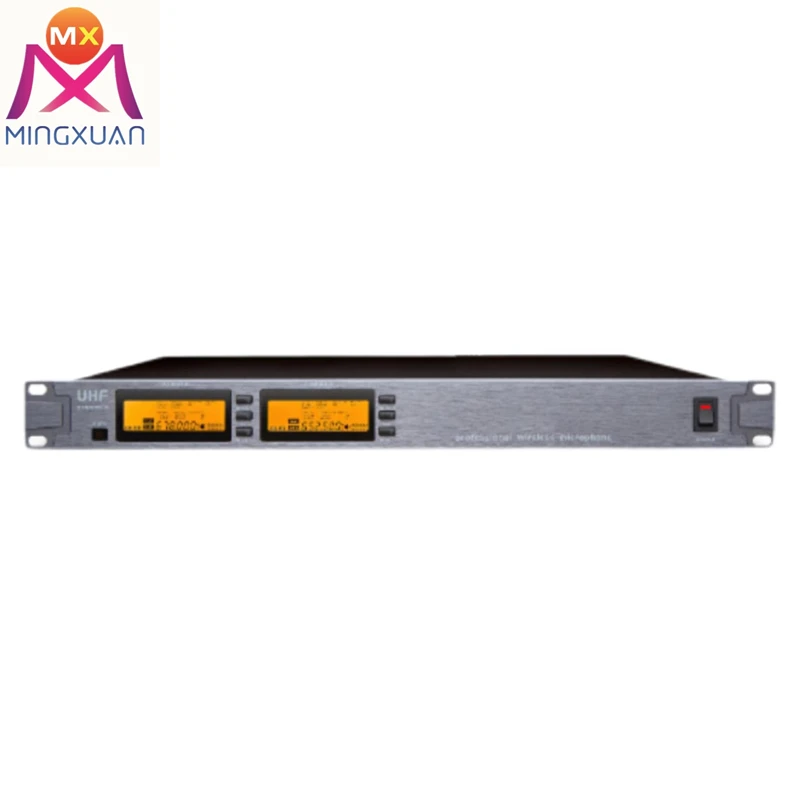Dual Channel Headset Long Range One Drag Two Wireless Microphone Meeting Training Room