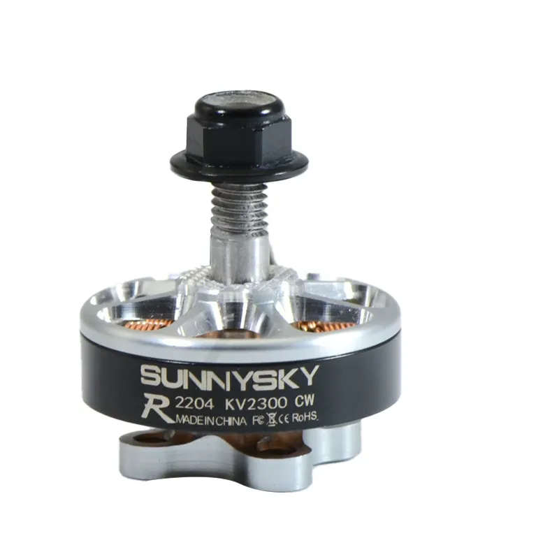 SUNNYSKY E‑R2204 2300KV 3‑4S Lipo Outrunner Motor, CW CCW FPV Quadcopters Replacement Spare Part