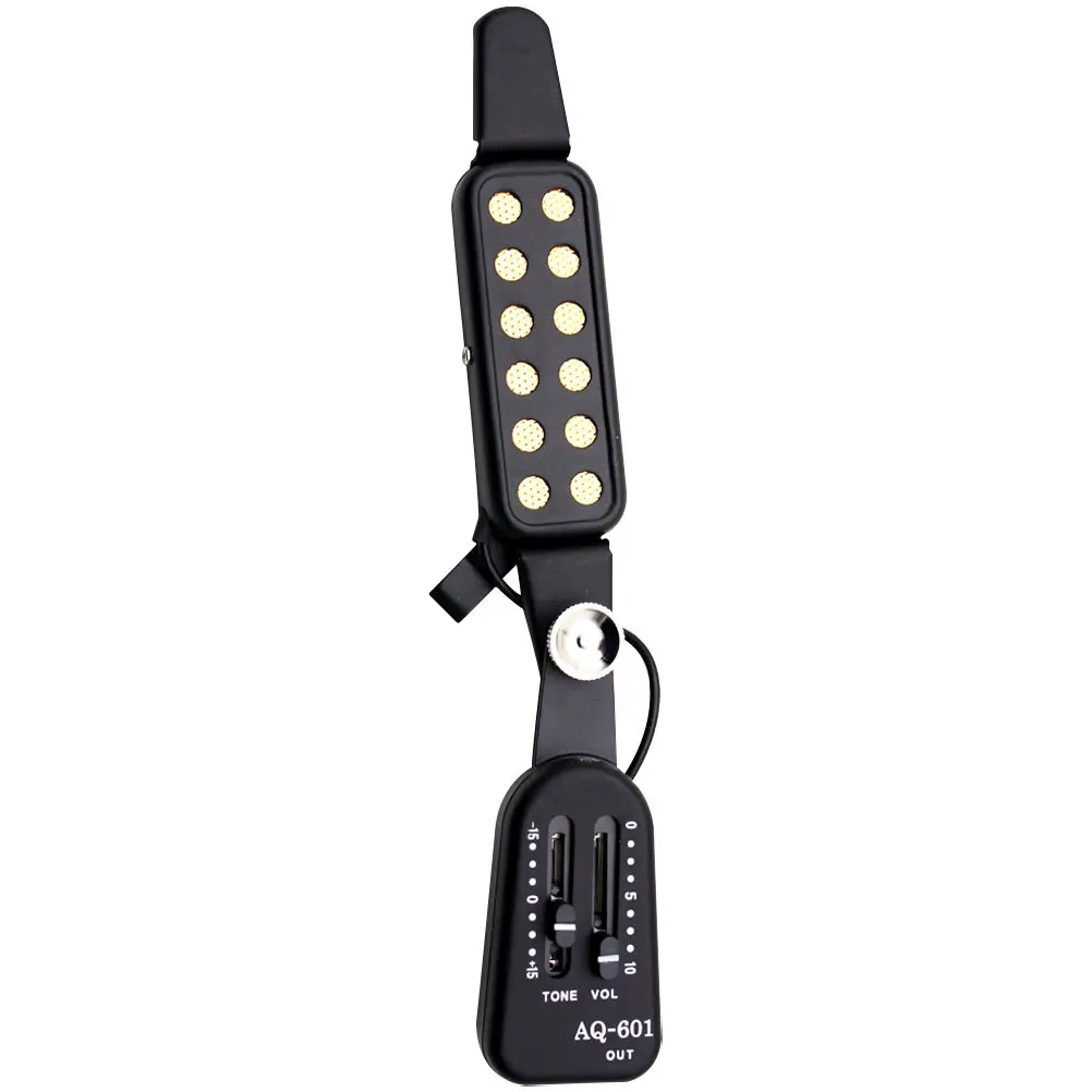 Professional Classical Acoustic Guitar Pickup No Hole Punching Required Easy Install Sound Hole Pickup for Guitar Bass Ukulele