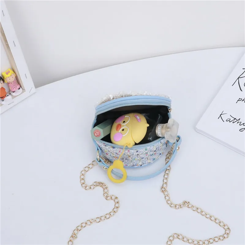 Little Girl's Bag Toddler Princess Lovely Handbag Kids Baby Messenger Shoulder Crossbody Flower Bag 2024 Fashion Kid Coin Wallet