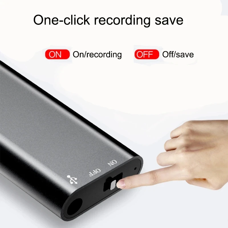 Ultra Mini Geactiveerde Voice Recorder Digitale Geluidsopname Spraakgestuurde Intelligente Luisteren 4-64GB Apparaat Dictafoon MP3 Speler