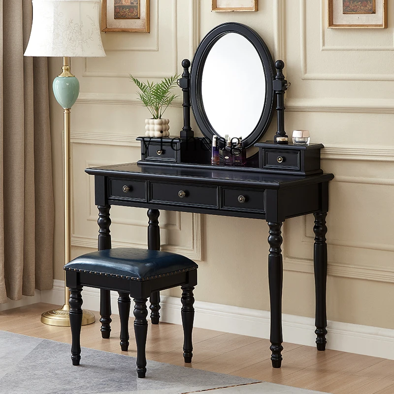 طاولة تزيين TWR، طاولة مكياج لغرفة النوم، خزانة تخزين، طاولة مكياج متكاملة #5