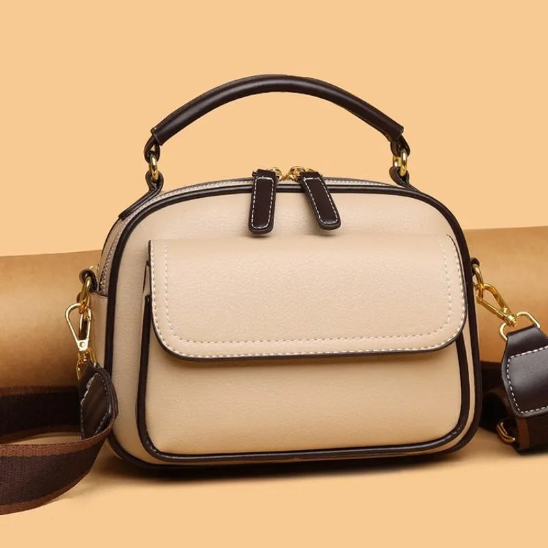 

Luxury Diaper Bag Classic Designer Leather Satchel Elegant Solid Color Crossbody High-End Commuter Handbag Best For Shopping