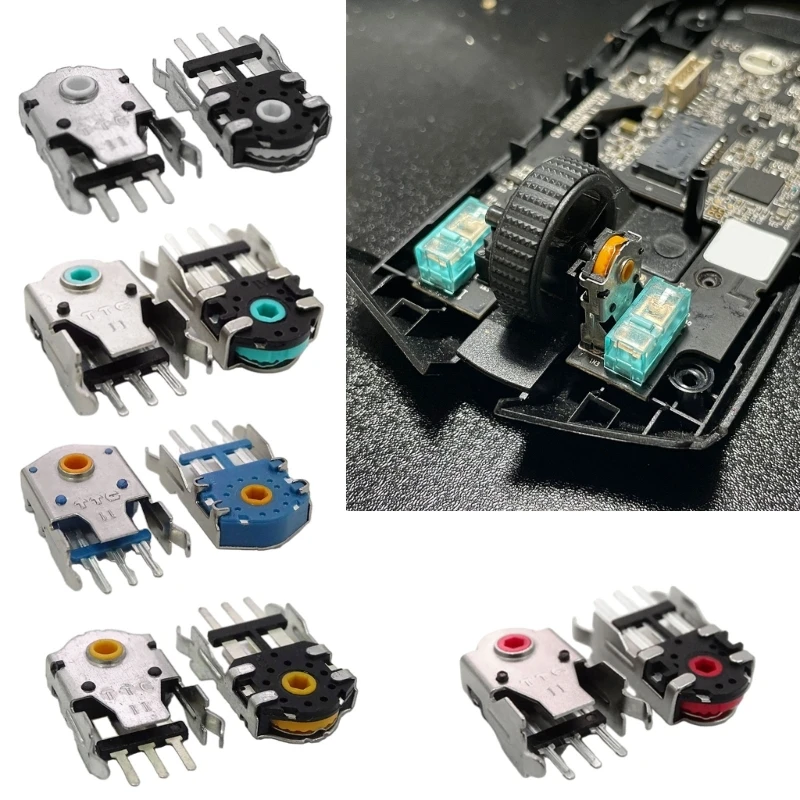 M17B 11mm Mouse Roda Mouse Inti Berwarna untuk RIAVL 300 600 700