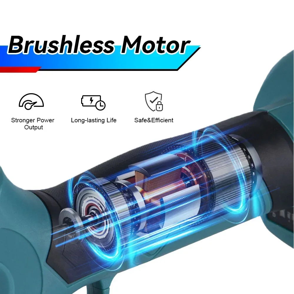 30mm Brushless Electric Pruning Shears 4 Gears Electric Scissors Orchard Shrub Branch Pruning Tools For 21V 18V Battery