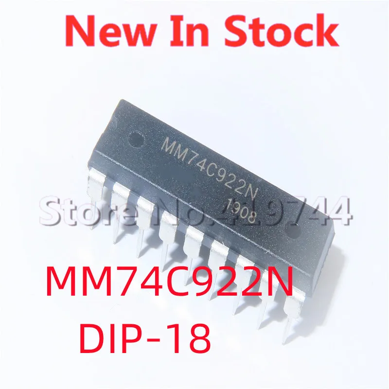 5PCS/LOT MM74C922N 74C922N 74C922 DIP-18 Multiplexer In Stock NEW Original IC