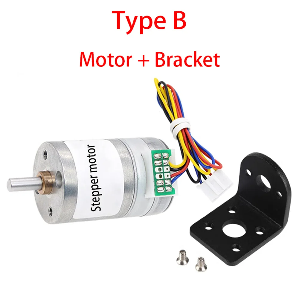 GM25 25BY 2 Phase 4 Wire Stepper Motor DC 12V Deceleration Brushless Reversible Metal Micro Stepping Stepper Gear Motor Module