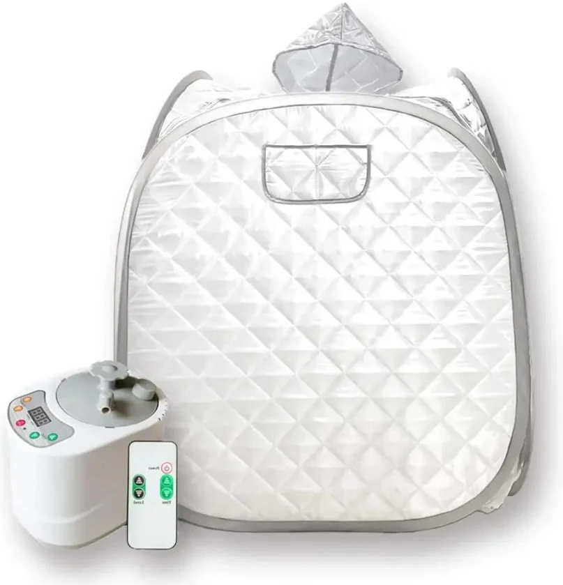 Imagem -02 - Kit Sauna Portátil Full Body Início Spa Hat Tent 2l Steamer com Controle Remoto Pessoa