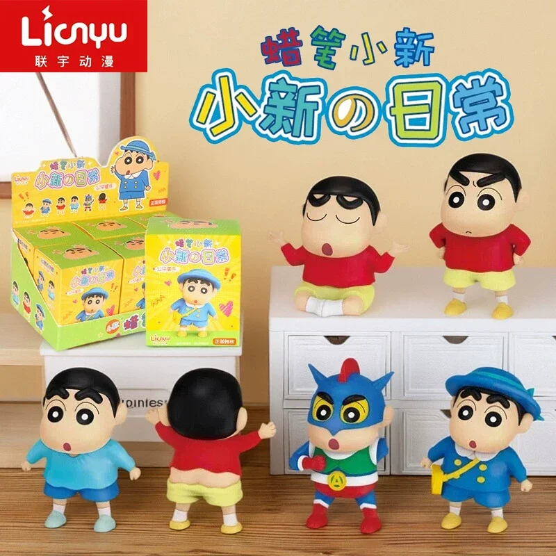 

52TOYS Crayon Shinchan: Коллекционная фигурка-сюрприз «Повседневная жизнь Шинчана», настольное украшение, аниме-фигурка, кавайная коллекционная игрушка, подарок для фанатов
