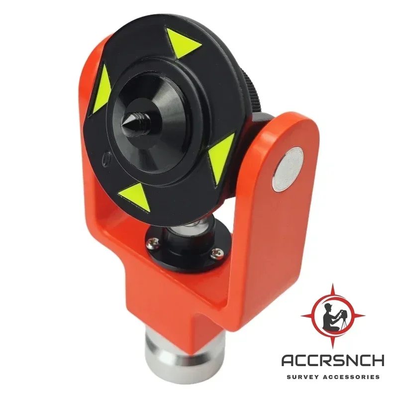 ACCR ADS102A,Mini Prism Reflector Surveying Peanut for Japanese System and Trimble Total Station with Central Round Bubble Level