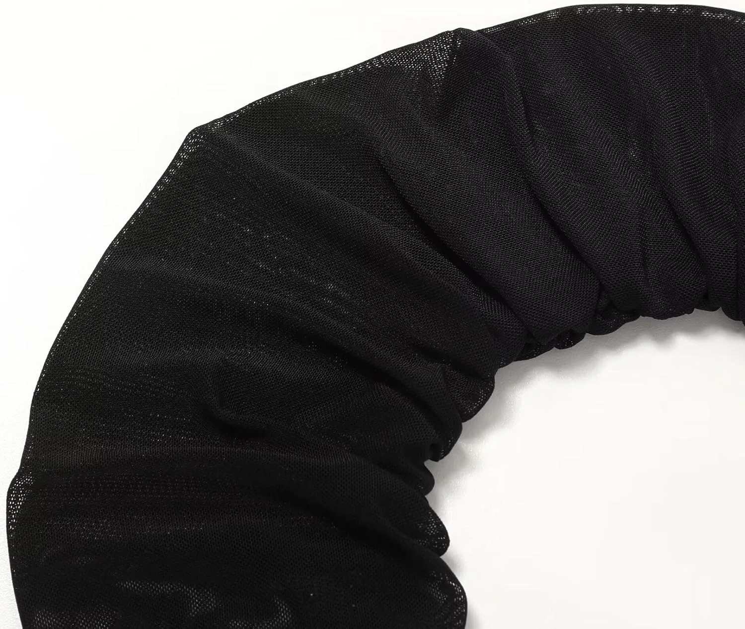 قفازات دانتيل رومانسية طويلة أنيقة للحفلات المسائية، قفازات شبكية من البوليستر قابلة للتمدد مع تصميم دانتيل شفاف للحفلات الراقصة والولائم