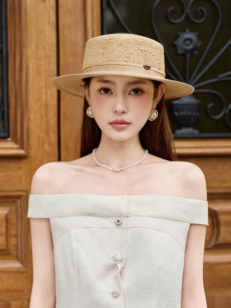 sombrero-de-paja-natural-transpirable-tejido-para-playa-y-vacaciones-proteccion-solar-sombrero-de-paja-de-copa-plana-para-mujer-gorra-plana-delgada-para-primavera-y-verano