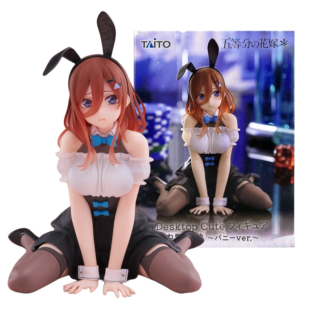 10CM Anime The Quintessential Quintuplets Figure Nakano Miku Nino Ichika Itsuki Bunny Girl Style Static Toys PVC
