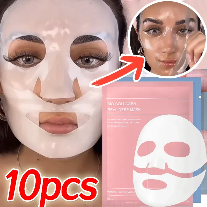 

Bio-Collagen Face Mask Hydrogel Soft Gel Refreshing Brightening Hydrating Overnight Mask Deep Moisturizing for Women Skin Care