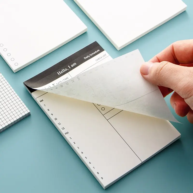 50 قطعة من الكتب المسيل للدموع اليوم خطة ملاحظة لاصقة لإدارة الوقت كتاب خطة الملاحظات اللاصقة