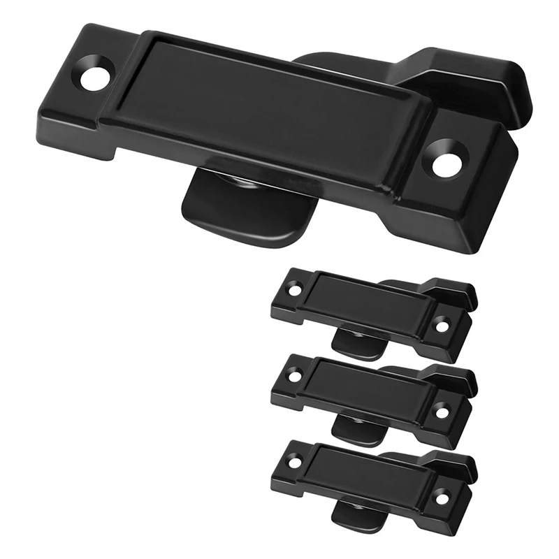 The New 4 Pcs Window Replacement Sash Lock-2-1/4 Inch Mounting Hole Centers Sash Lock,Black Sash Lock