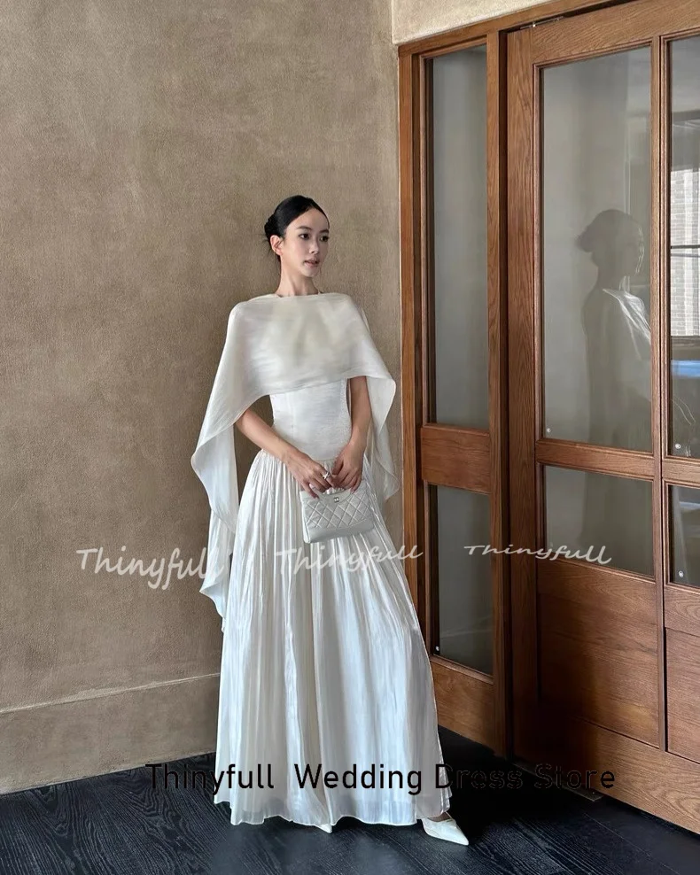 Thinyfull A라인 아랍어 댄스 파티 드레스 민소매 오넥 글리터 이브닝 드레스 긴 공식 행사 가운 로브 드 소와레 맞춤형