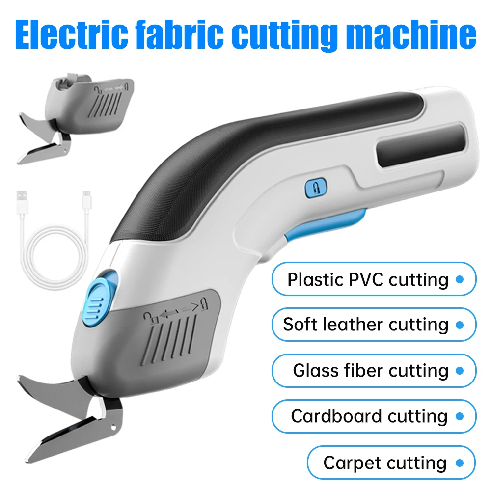 

Cordless Electric Scissors Rechargeable Electric Cardboard Cutting Tool Multifunctional Scissors For Crafts/DIY/Leather Fabric