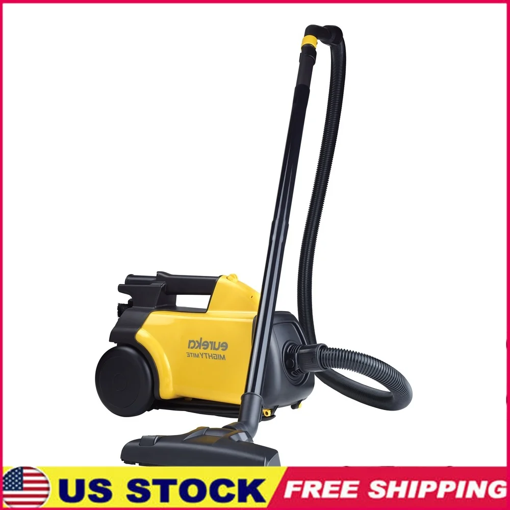 

Mighty Mite Canister Vacuum Cleaner 360 Hose Swivel Lightweight Corded Blower Port 11ft Reach 7-Piece Tool Set 1200W Cleaning