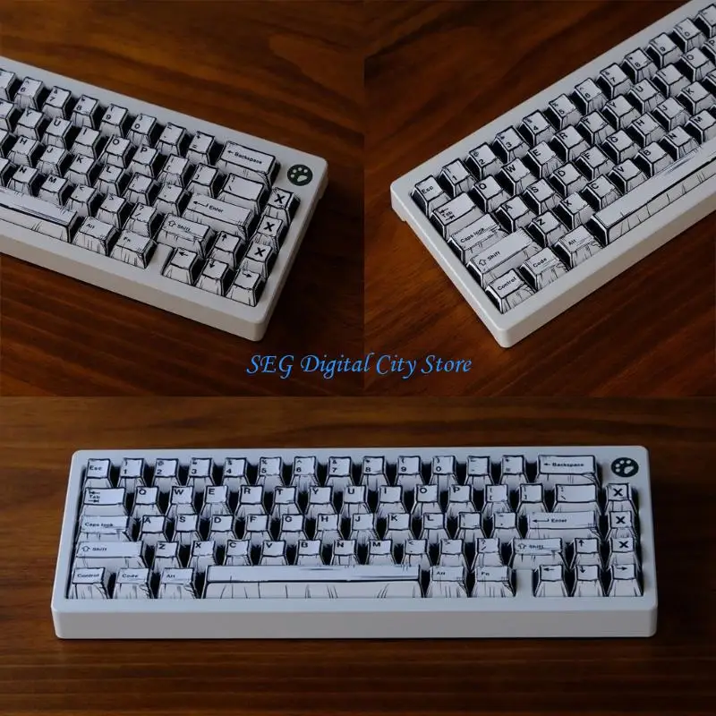 Keycaps graffiti U75B với công nghệ thăng hoa nhiệt độ phai màu thiết kế chống lại bàn phím cơ của bạn