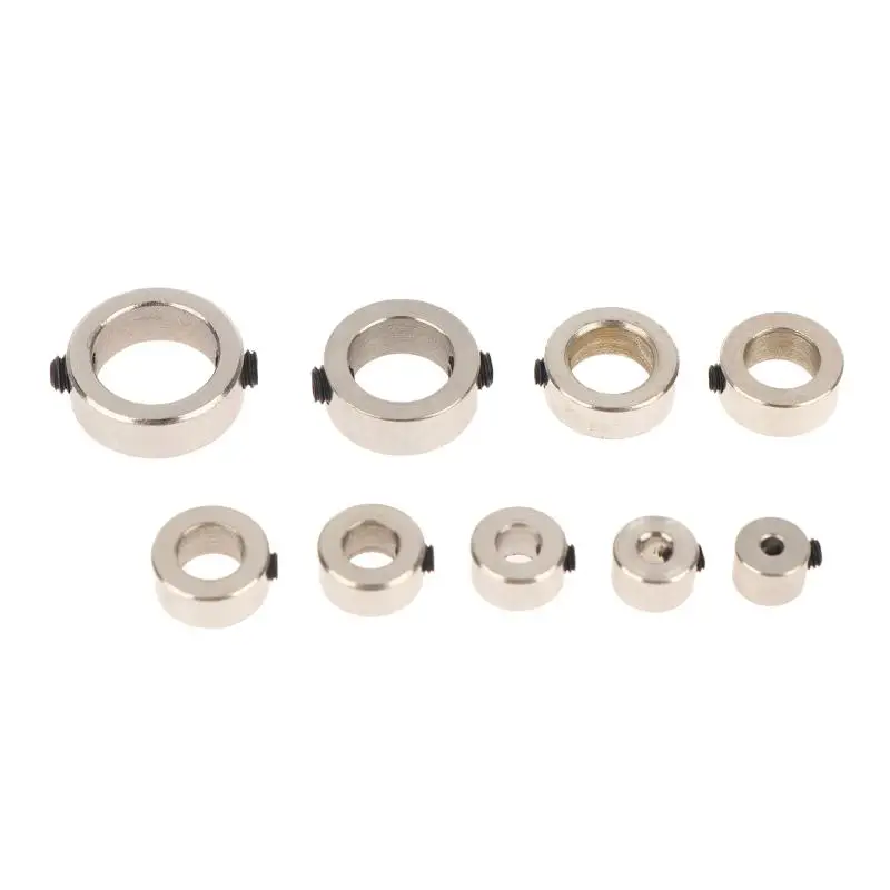 10Pcs Lead Screw 304 Stainless Lock Collar Block Ring Axis Sleeve Bore 2/3/4/5/6/7/8/10/12mm For DIY 3D Printer CNC Router