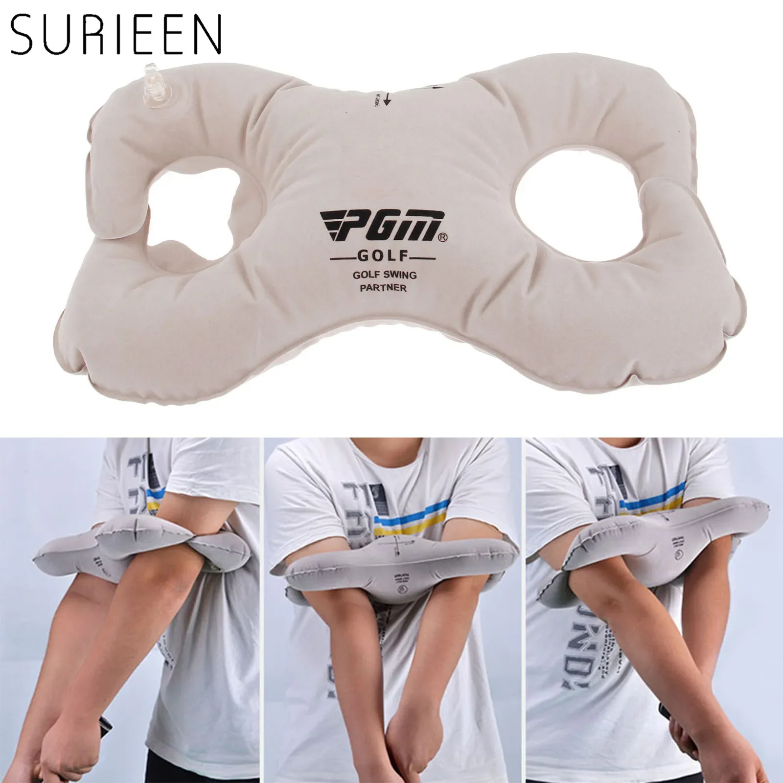 SURIEEN Golf Training Aids Swing Straight Practice Arm Posture Corrector Fit Beginners PVC Golf Equipment Golf Posture Corrector